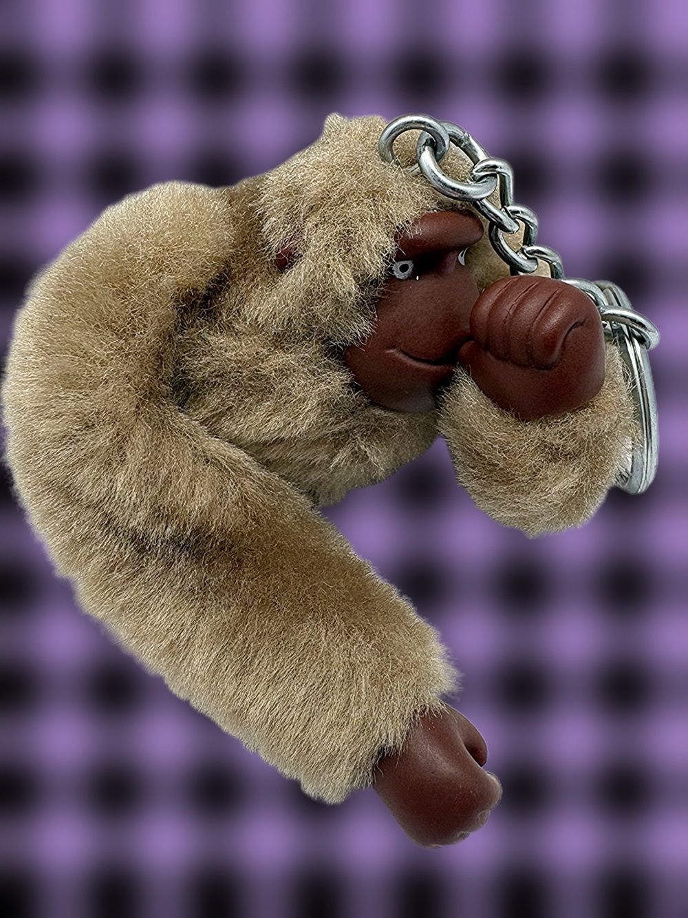 Kipling - SUMO Beige Plush Monkey Keychain